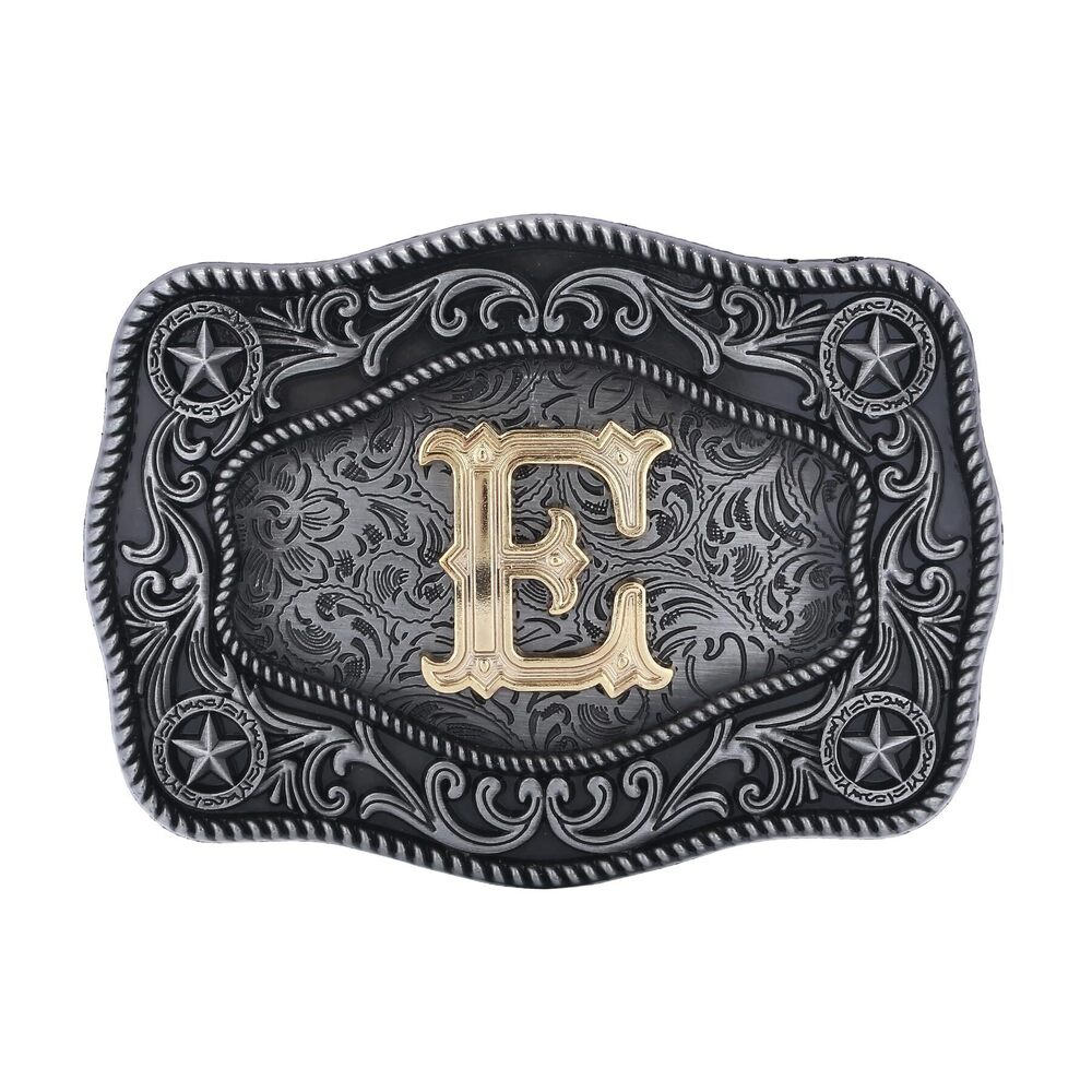 4773 Western Belt Buckles , Initial Letters E Custom Texas Cowboy Belt